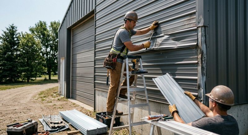 Our team working on Siding Service projects in Moultonborough, NH
