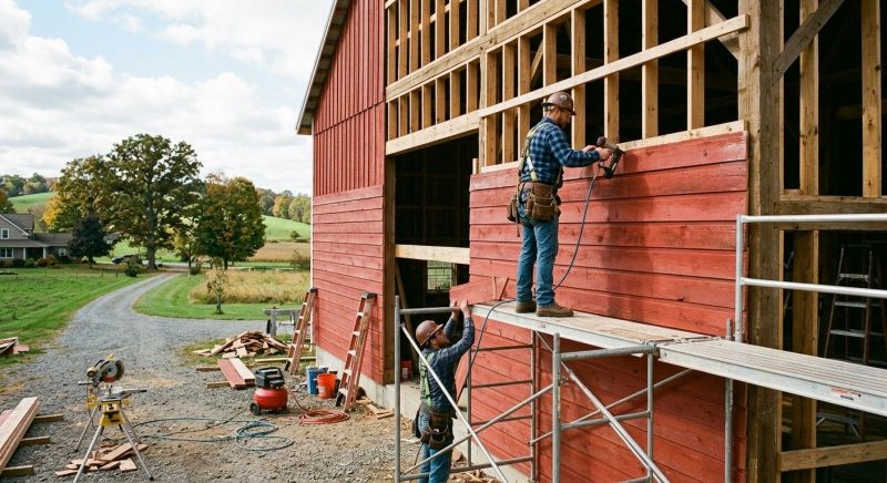 Barn Siding Installation in Moultonborough, NH