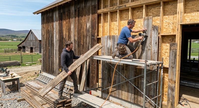 Barn Siding Installation in Tamworth, NH