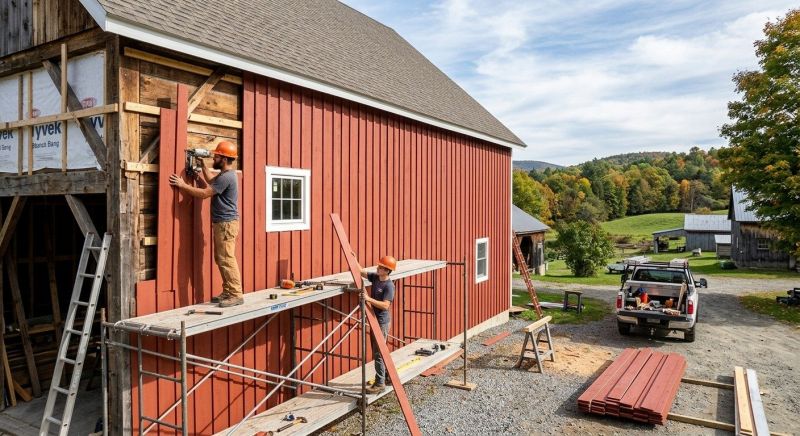 Barn Siding Installation in Tilton, NH