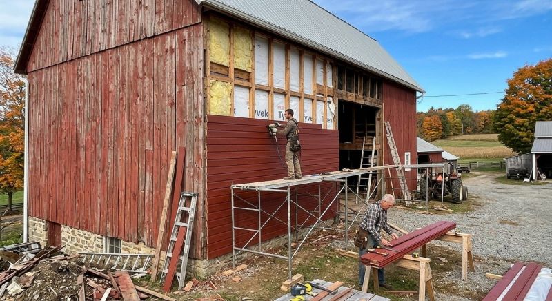 Barn Siding Replacement in Plymouth, NH