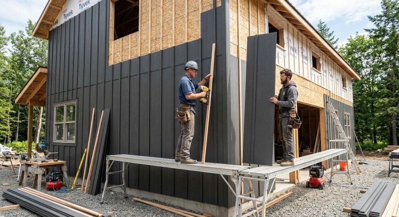 Batten Siding Installation in Acton, ME