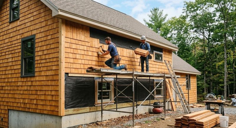 Cedar Siding Installation in Eaton Center, NH