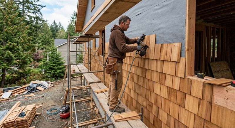 Cedar Siding Installation in Laconia, NH