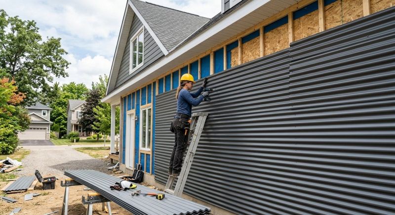Corrugated Siding Installation in Moultonborough, NH