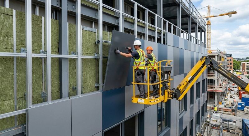 Facade Cladding Installation in Moultonborough, NH