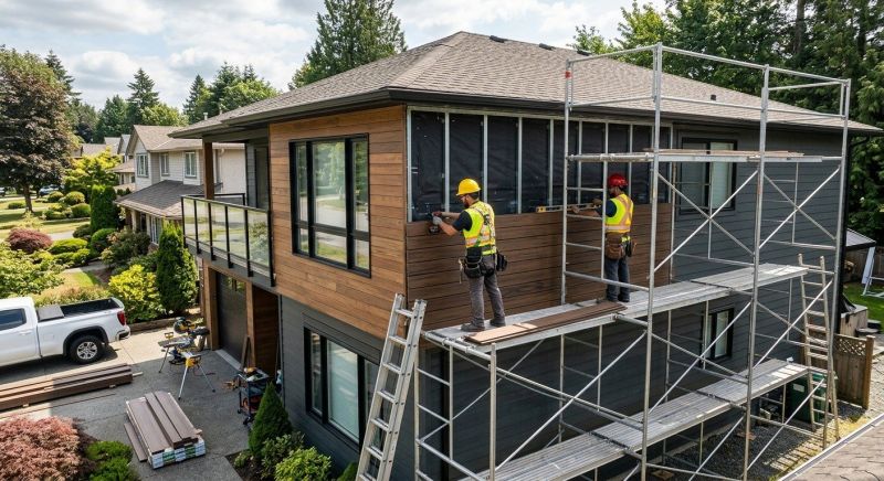Facade Cladding Installation in Moultonborough, NH