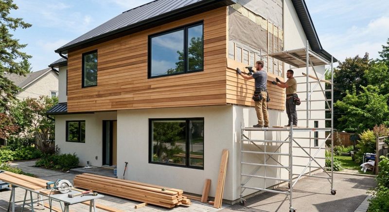 Faux Wood Siding Installation in Belmont, NH