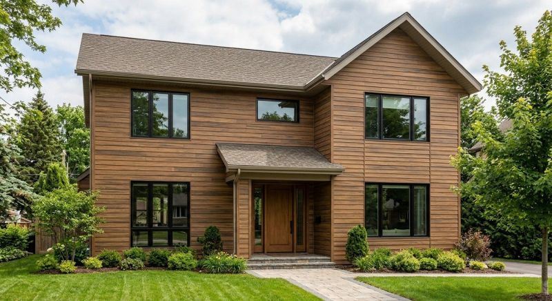 Faux Wood Siding Installation in Laconia, NH