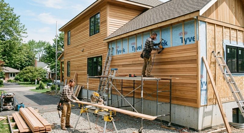 Faux Wood Siding Installation in New Durham, NH