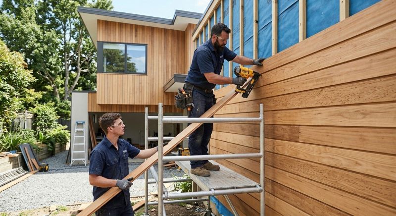 Hardwood Cladding Installation in Moultonborough, NH