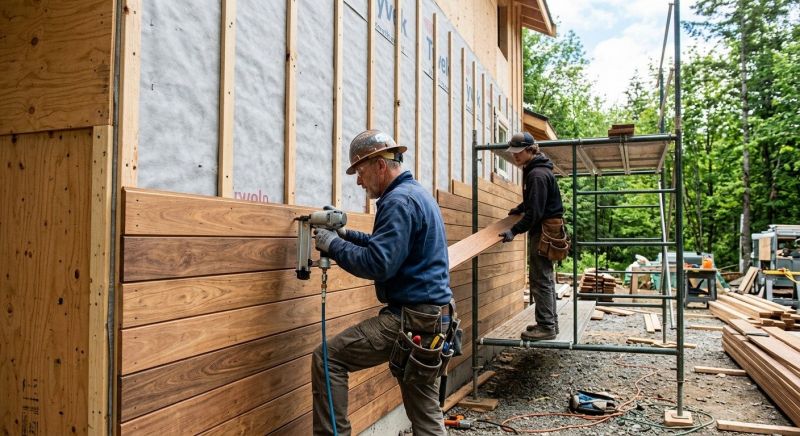 Hardwood Siding Installation in Alton Bay, NH