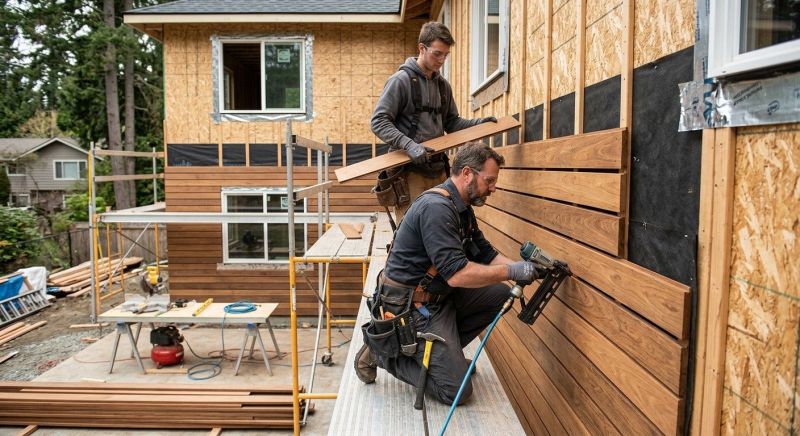 Hardwood Siding Installation in New Durham, NH