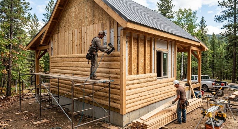 Log Siding Installation in Carroll County, NH