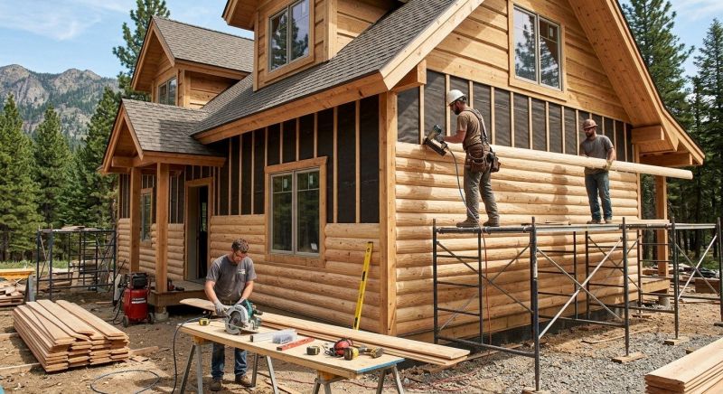 Log Siding Installation in Carroll County, NH