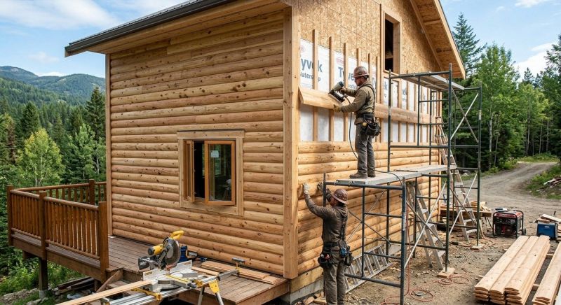 Log Siding Installation in Center Barnstead, NH