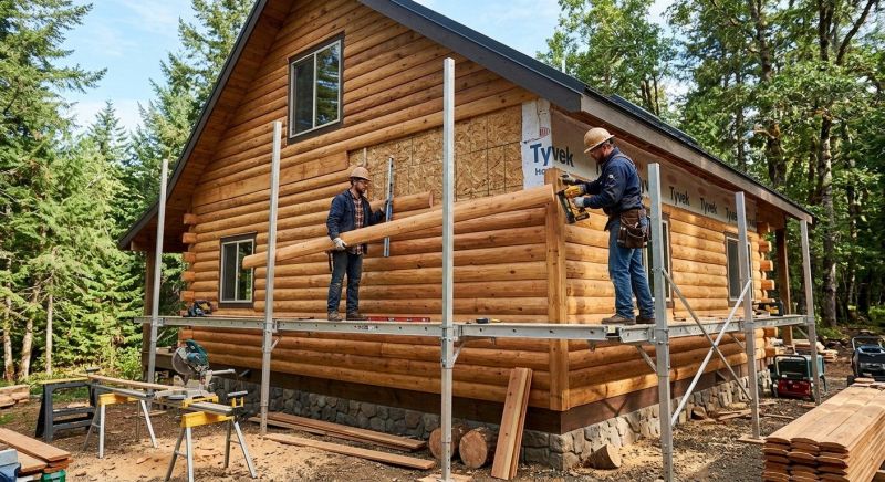 Log Siding Installation in Ossipee, NH