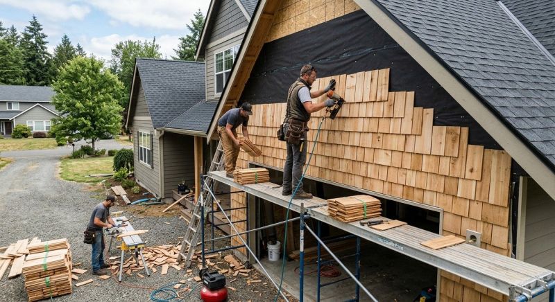 Shake Siding Installation in Acton, ME