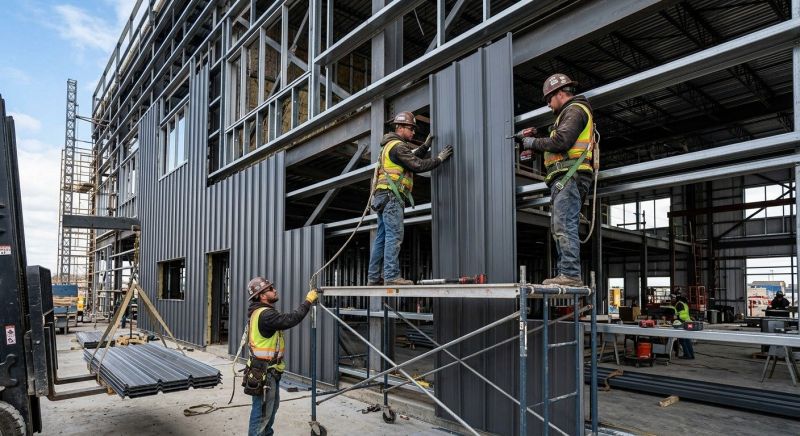 Steel Cladding Installation in Moultonborough, NH