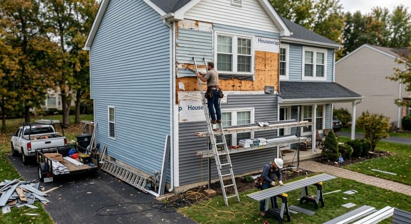 Vertical Siding Replacement in Moultonborough, NH