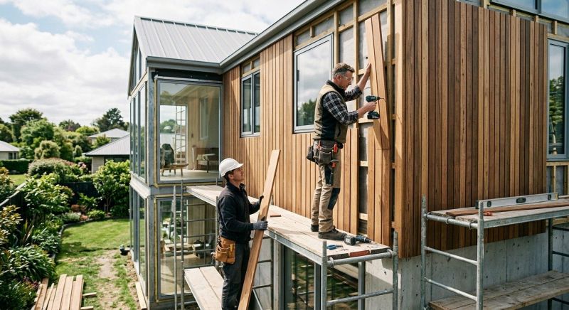 Wood Cladding Installation in Acton, ME