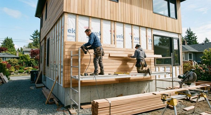Wood Cladding Installation in Eaton Center, NH