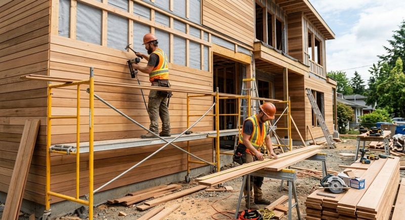 Wood Cladding Installation in Tamworth, NH